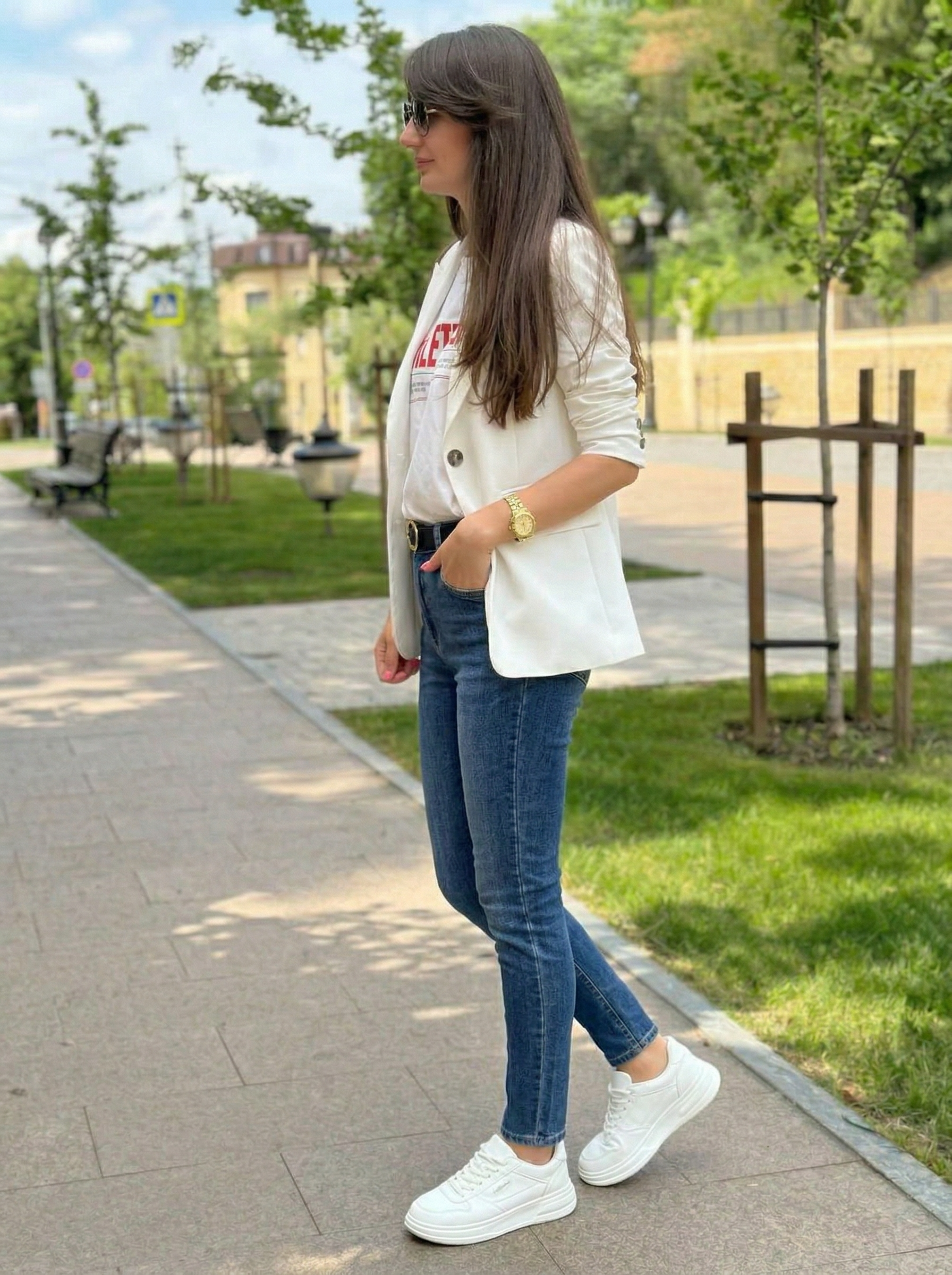 High-Rise Slim-Fit Jeans