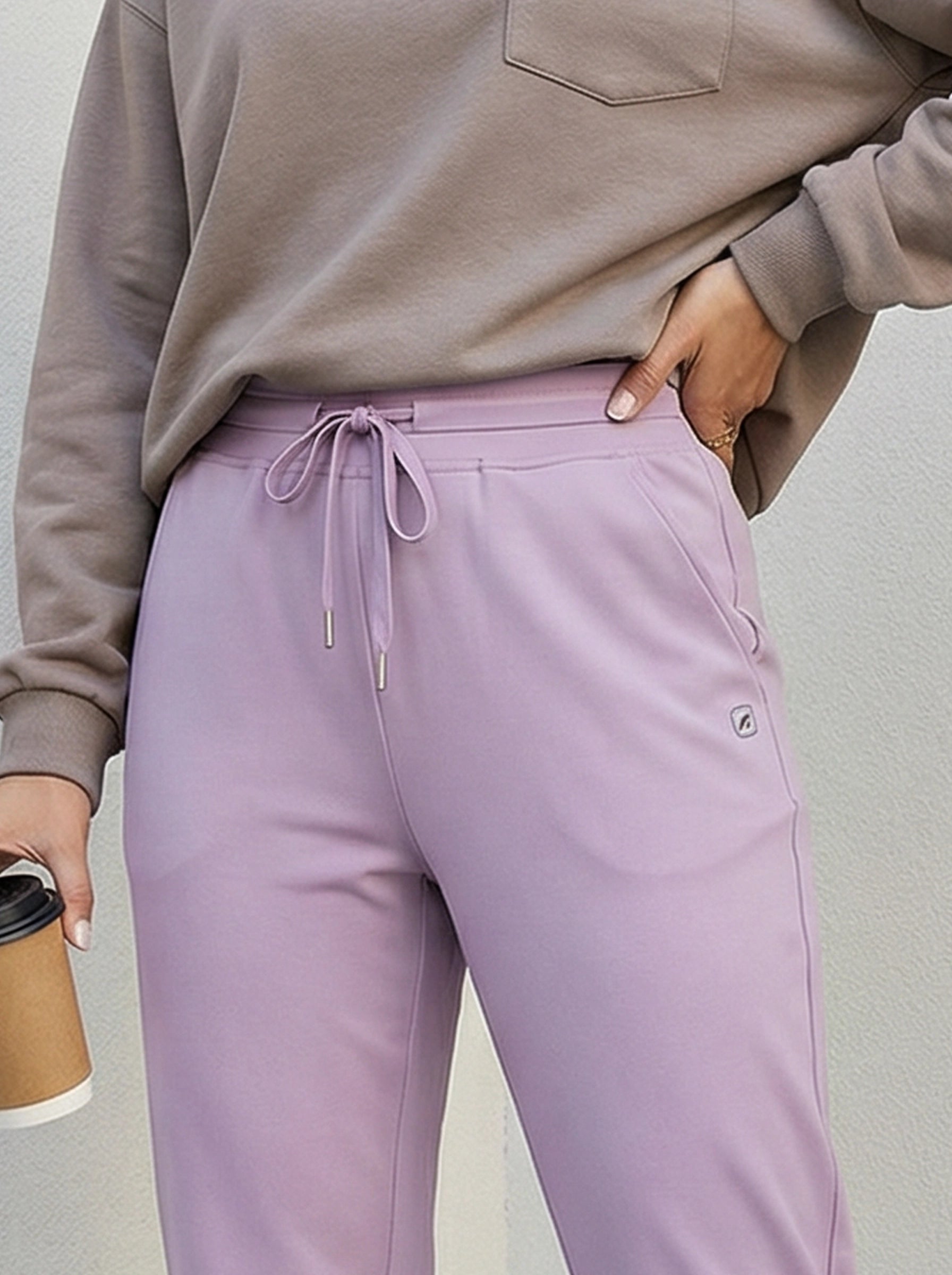 Slim-Fit Drawstring Jogger Pants