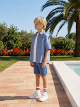 Kids Short Sleeve Striped Shirt