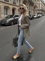 Skinny Jeans with Hem Slits