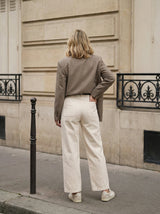High-Waist Straight-Leg Pants