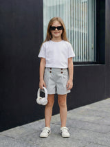 Girls Embroidered Detail Shorts