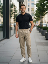 Men’s Elastic Waist Casual Pants