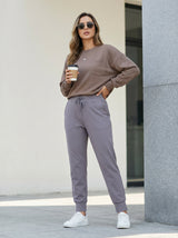 Slim-Fit Drawstring Jogger Pants