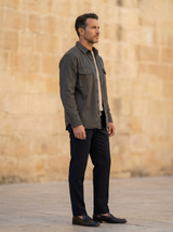 Utility Overshirt with Patch Pockets