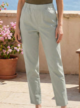 Mid-Rise Straight Ankle Pants