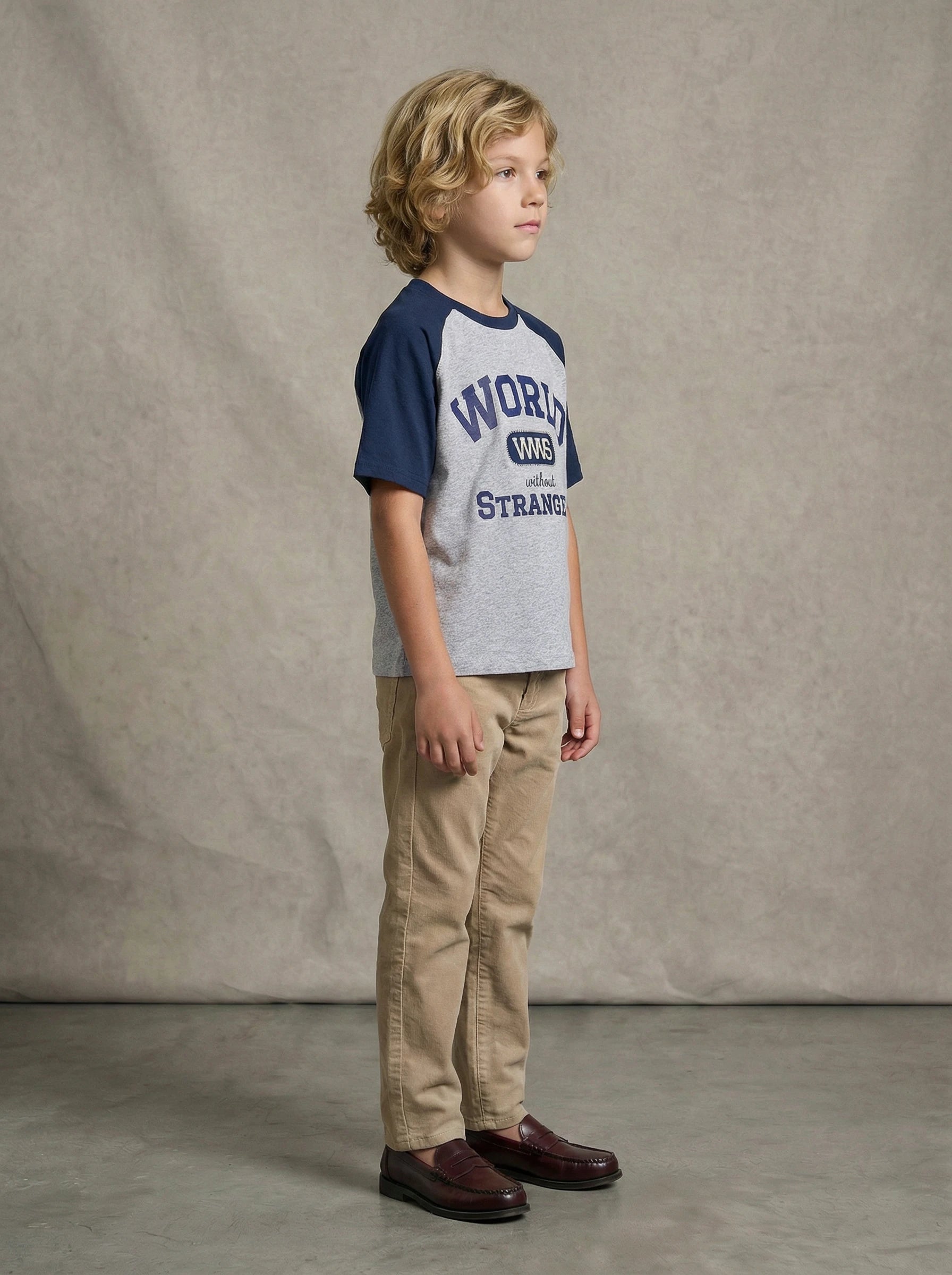 Kids Color Block Graphic T-Shirt