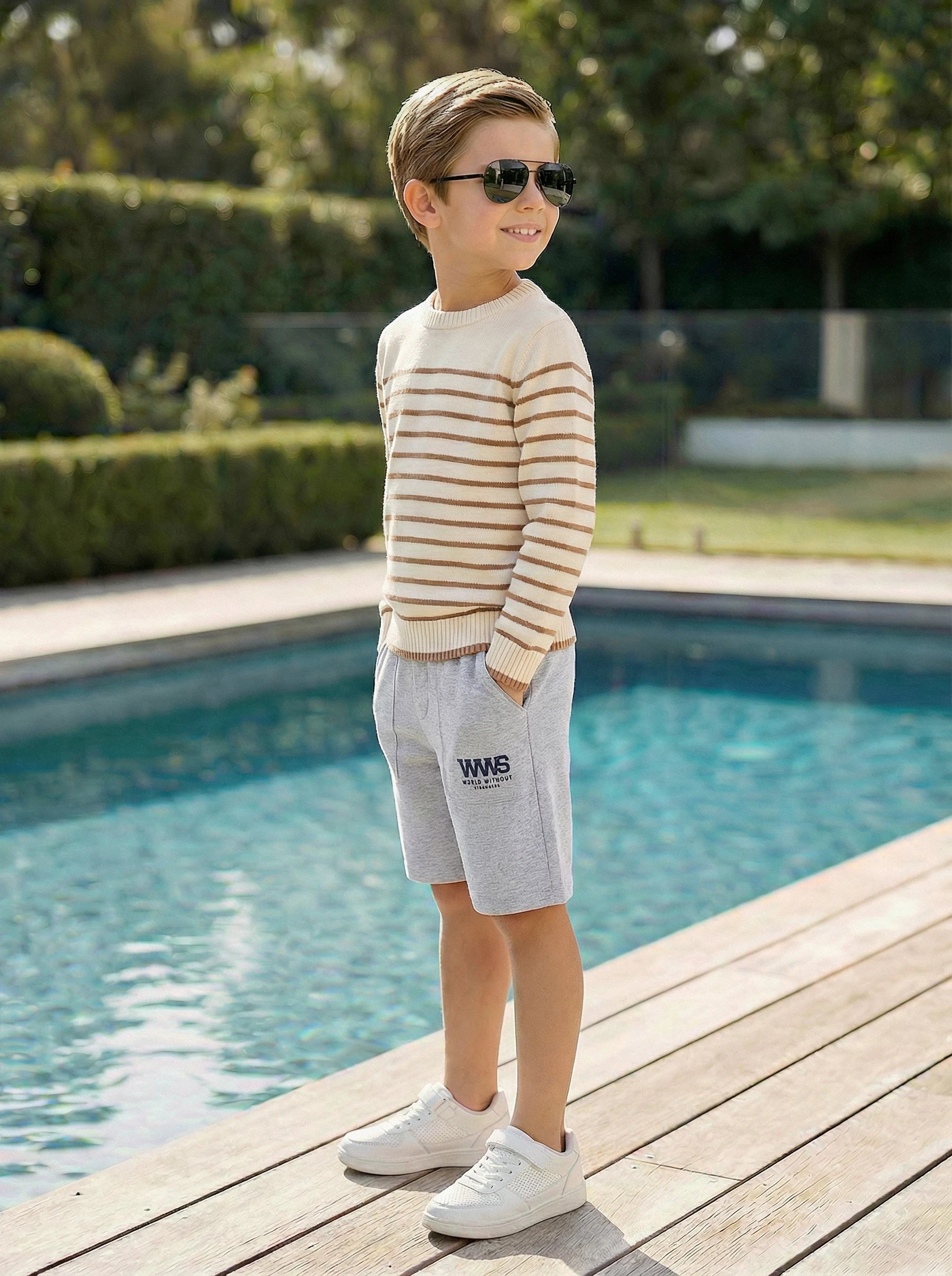 Kids Printed Sports Shorts
