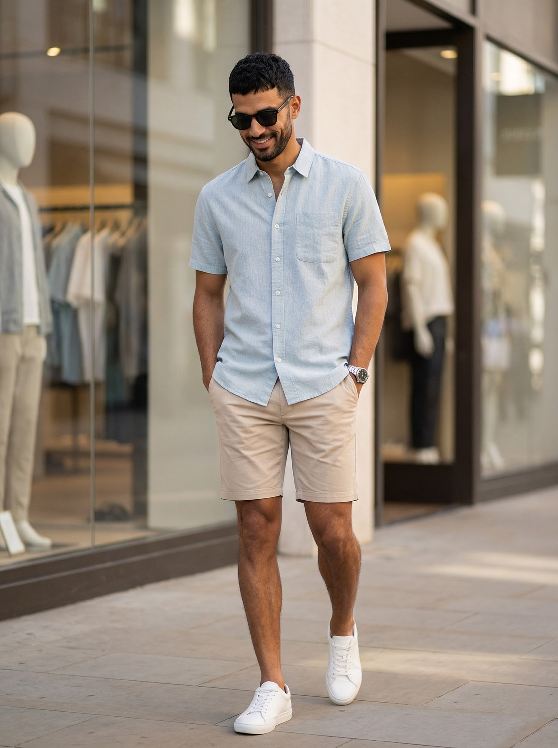 Short Sleeve Button-Down Shirt