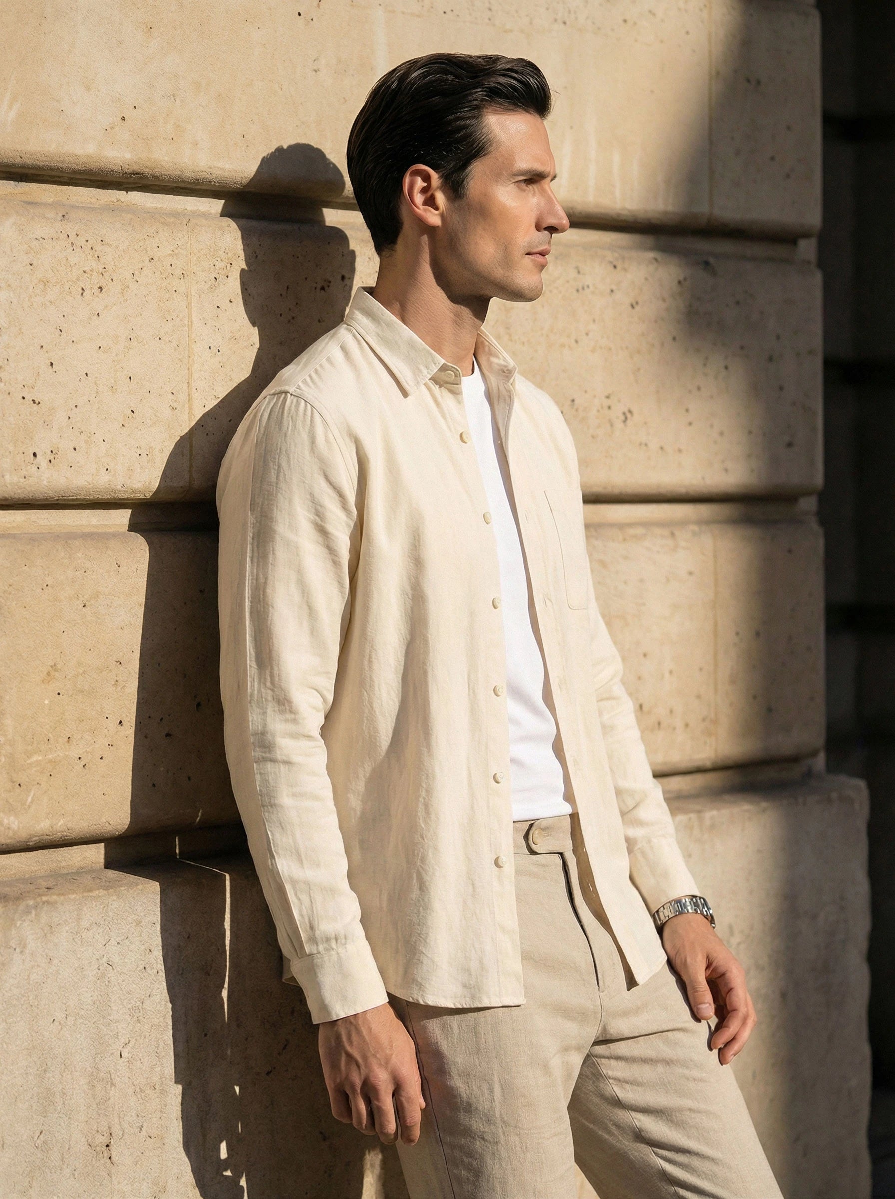 Casual Long Sleeve Button-Down Shirt