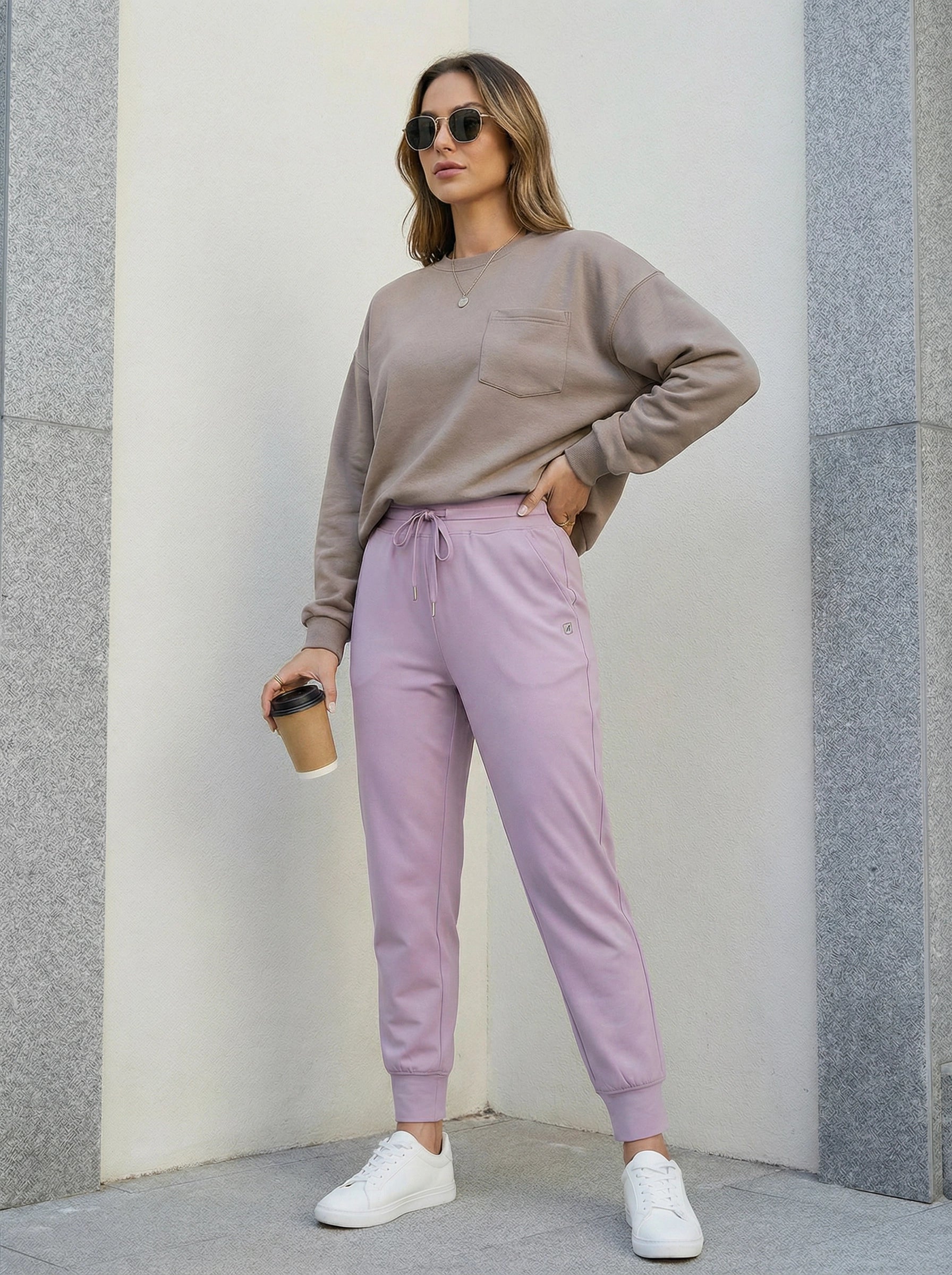 Slim-Fit Drawstring Jogger Pants