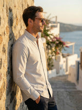 Men’s Striped Button-Down Shirt