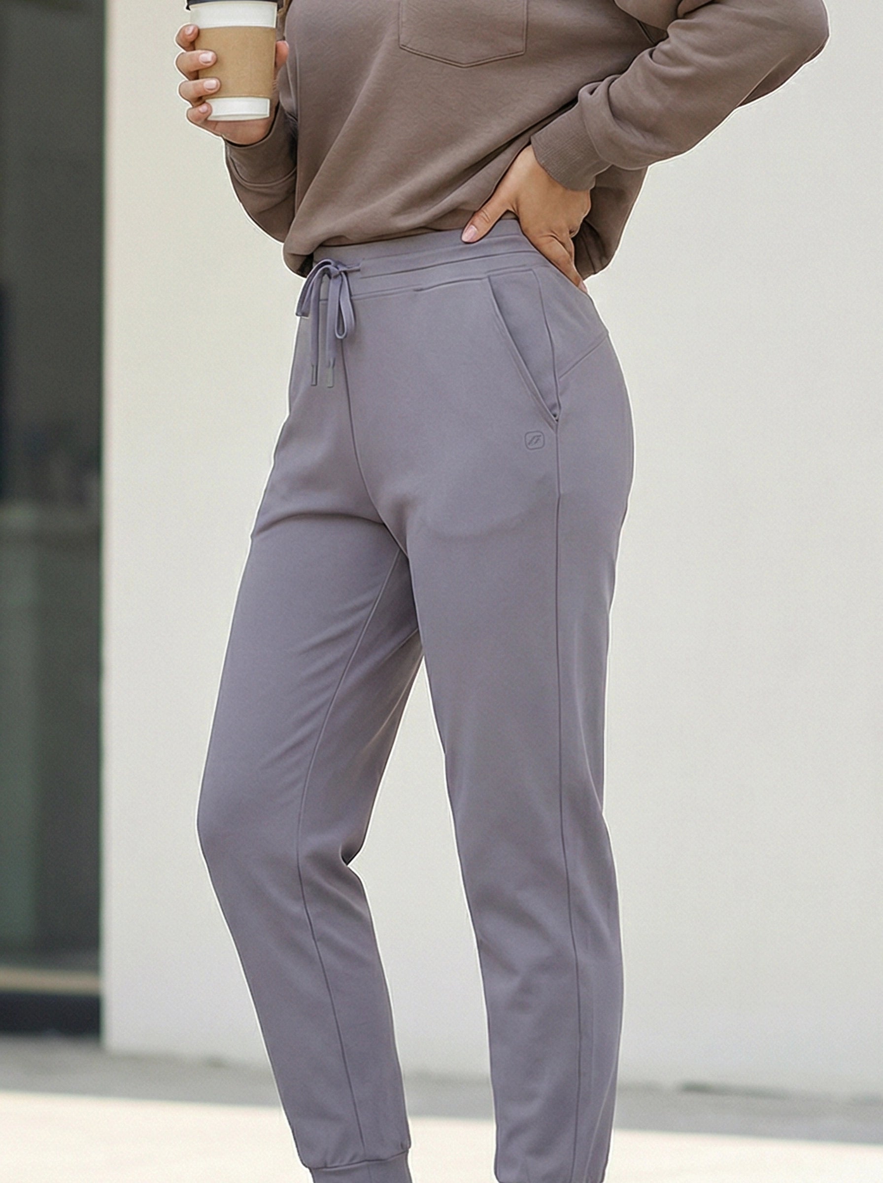 Slim-Fit Drawstring Jogger Pants