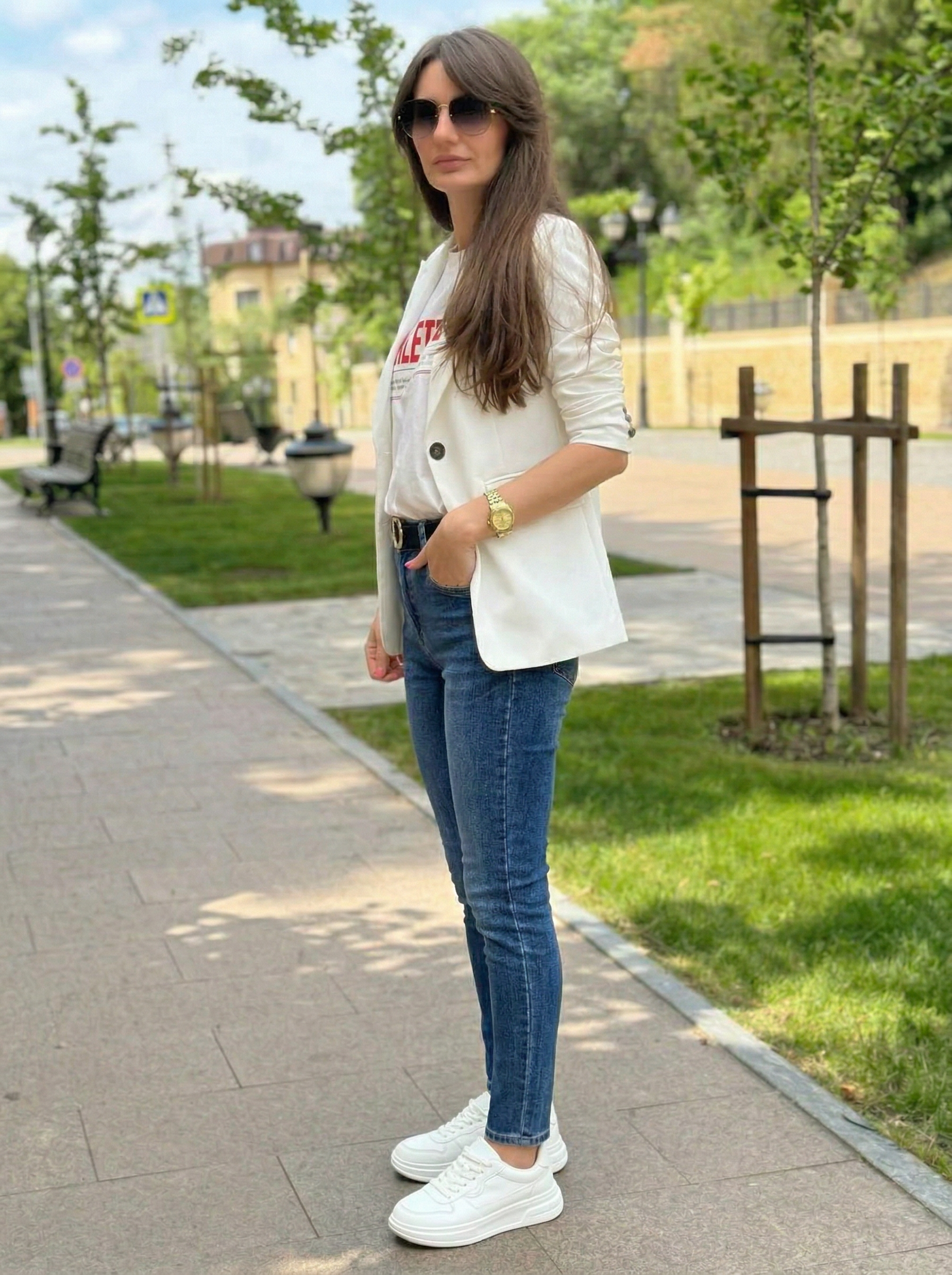 High-Rise Slim-Fit Jeans
