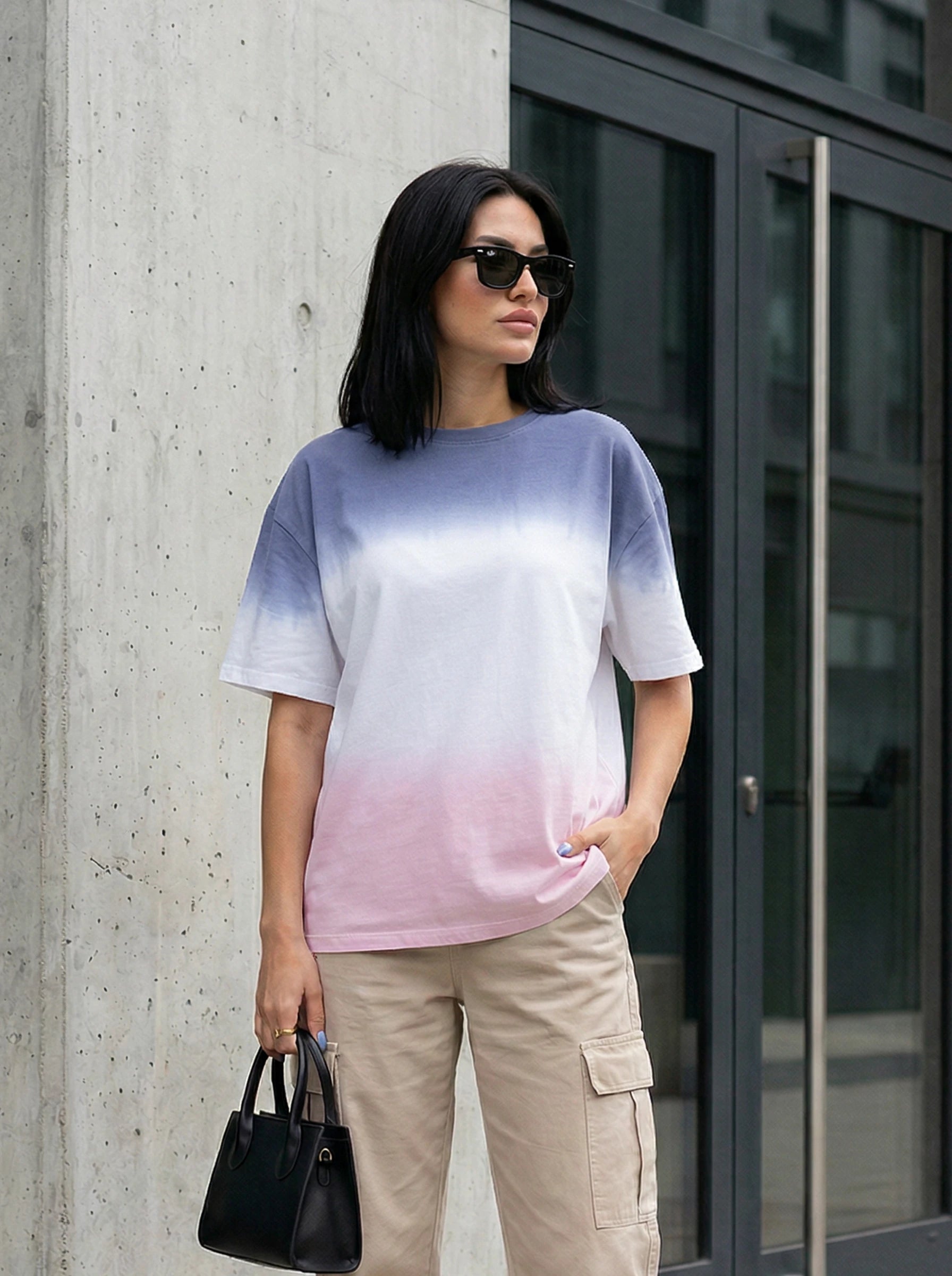 Gradient Effect Short Sleeve T-Shirt
