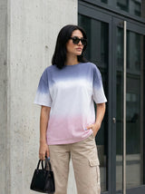 Gradient Effect Short Sleeve T-Shirt