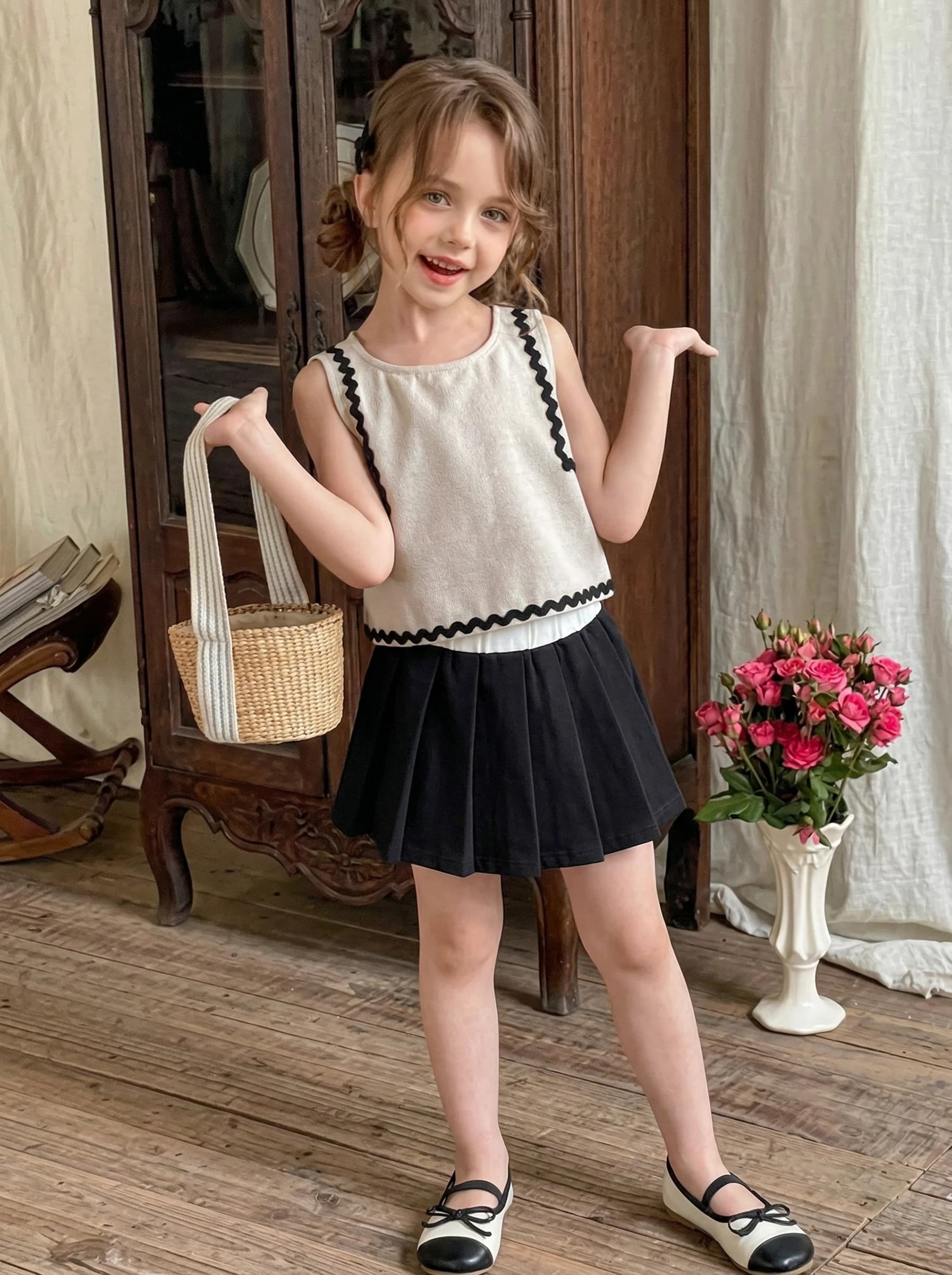 Girls Pleated Skirt