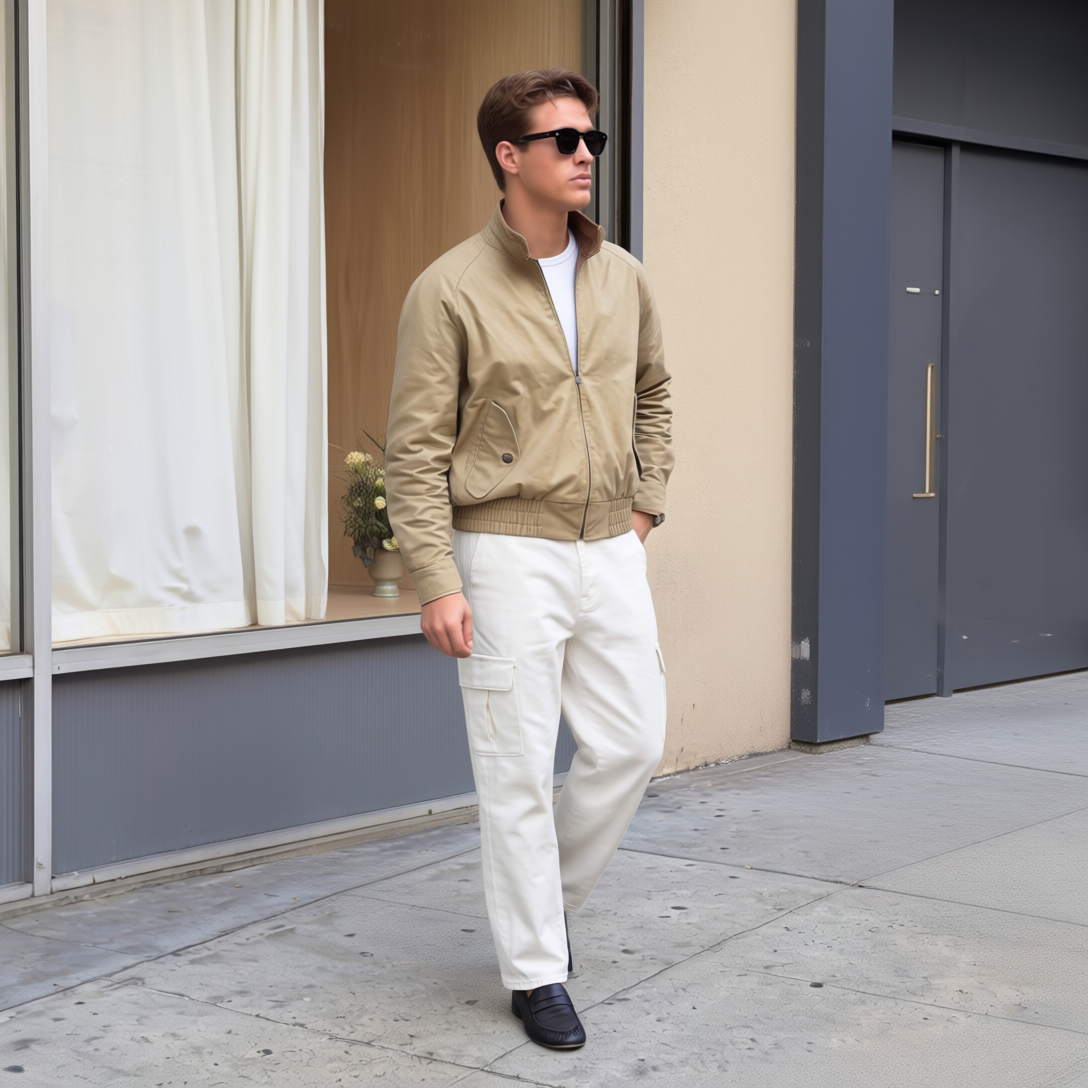 Modern Straight-Leg Cargo Jeans