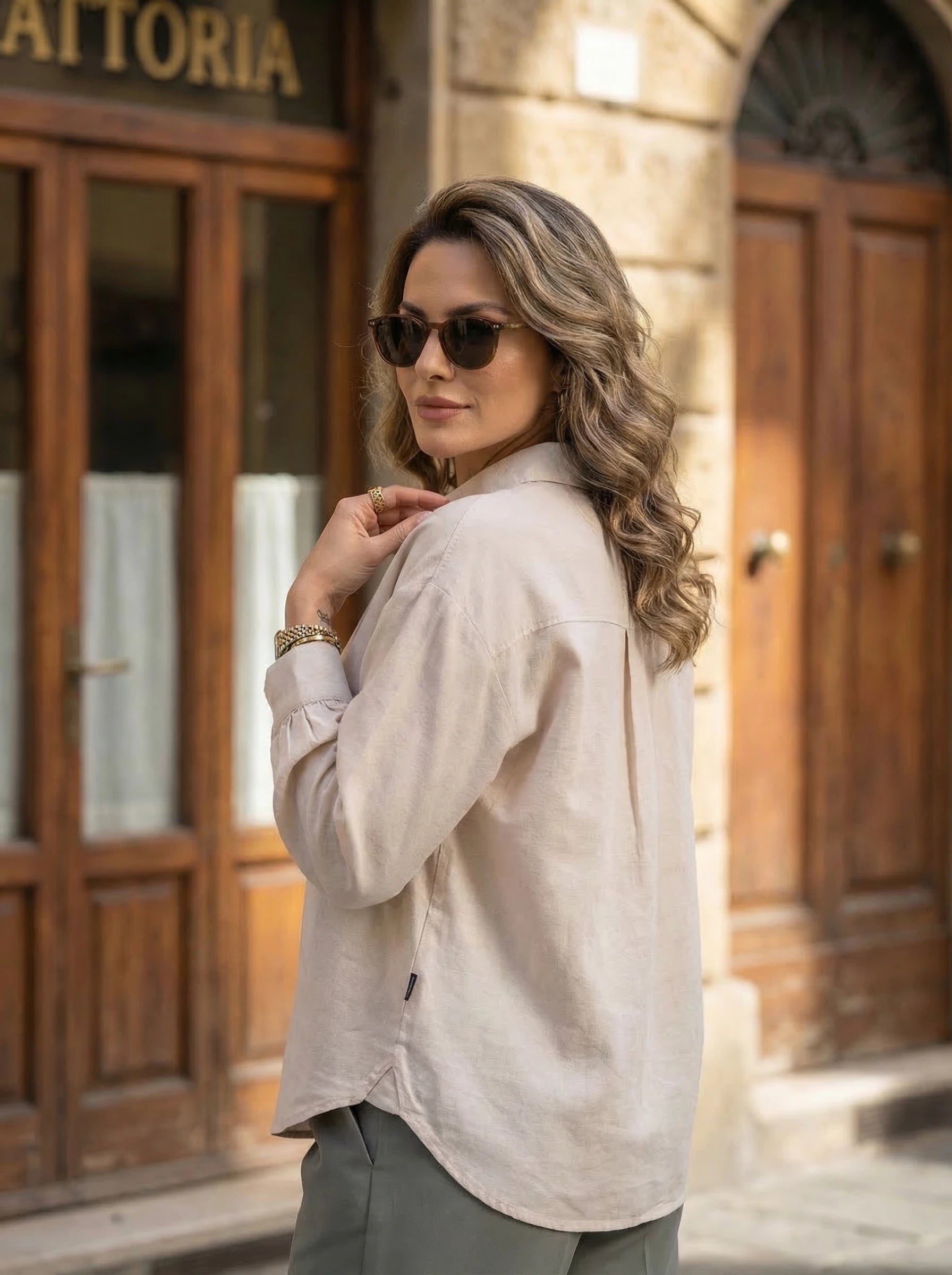Relaxed Long Sleeve Button Shirt