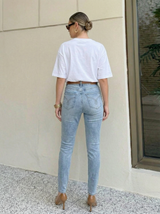 High-Rise Slim-Fit Jeans