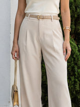 High-Waist Wide Leg Tailored Pants