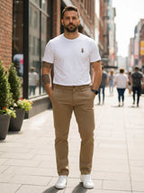 Men’s Embroidered Logo Crew Neck T-Shirt