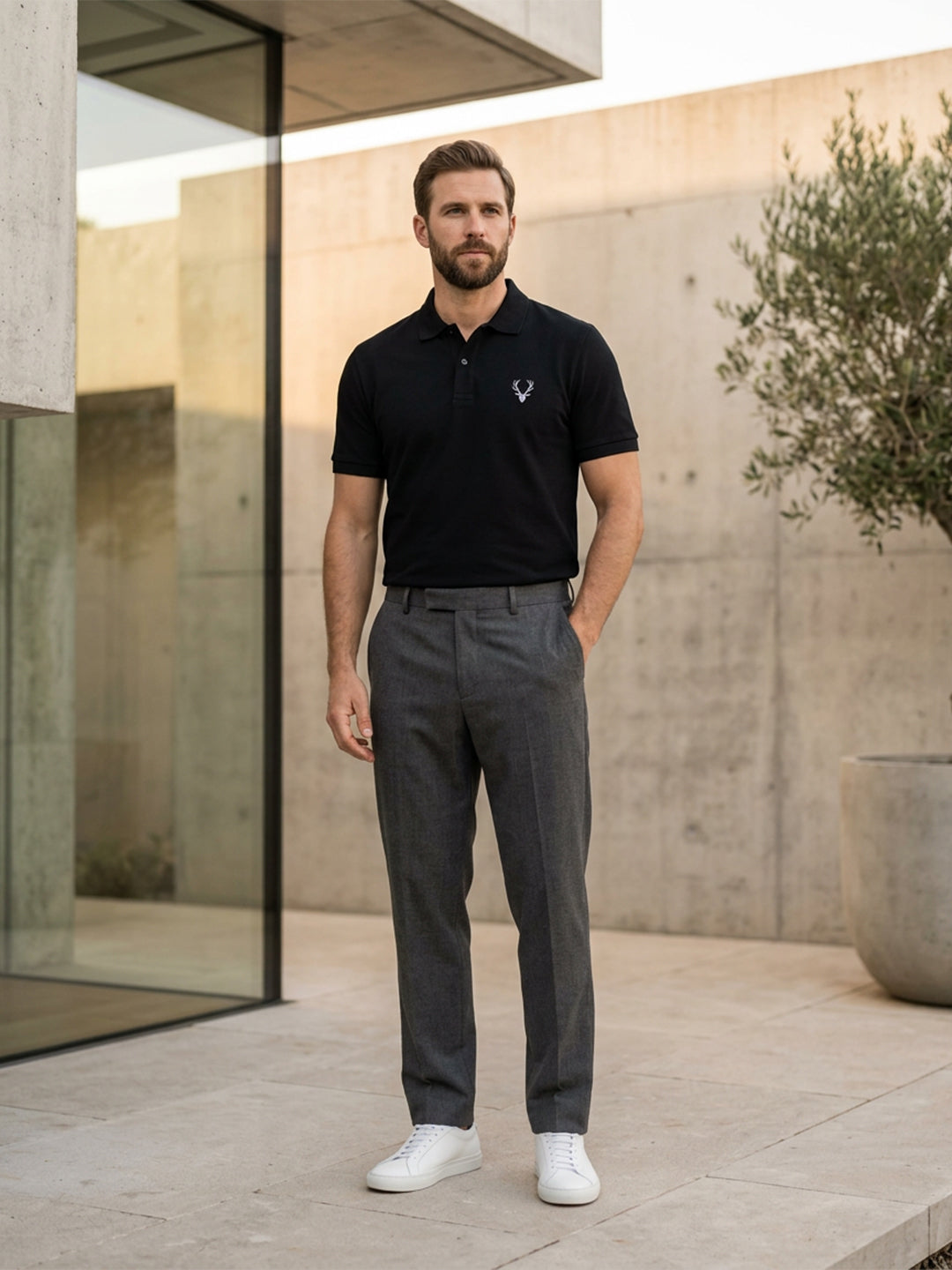 Men’s Graphic Polo T-Shirt