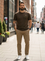 Men’s Embroidered Logo Crew Neck T-Shirt