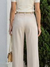 High-Waist Wide Leg Tailored Pants