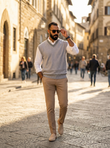 V-Neck Knit Sweater Vest