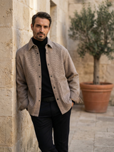 Textured Button-Down Shirt