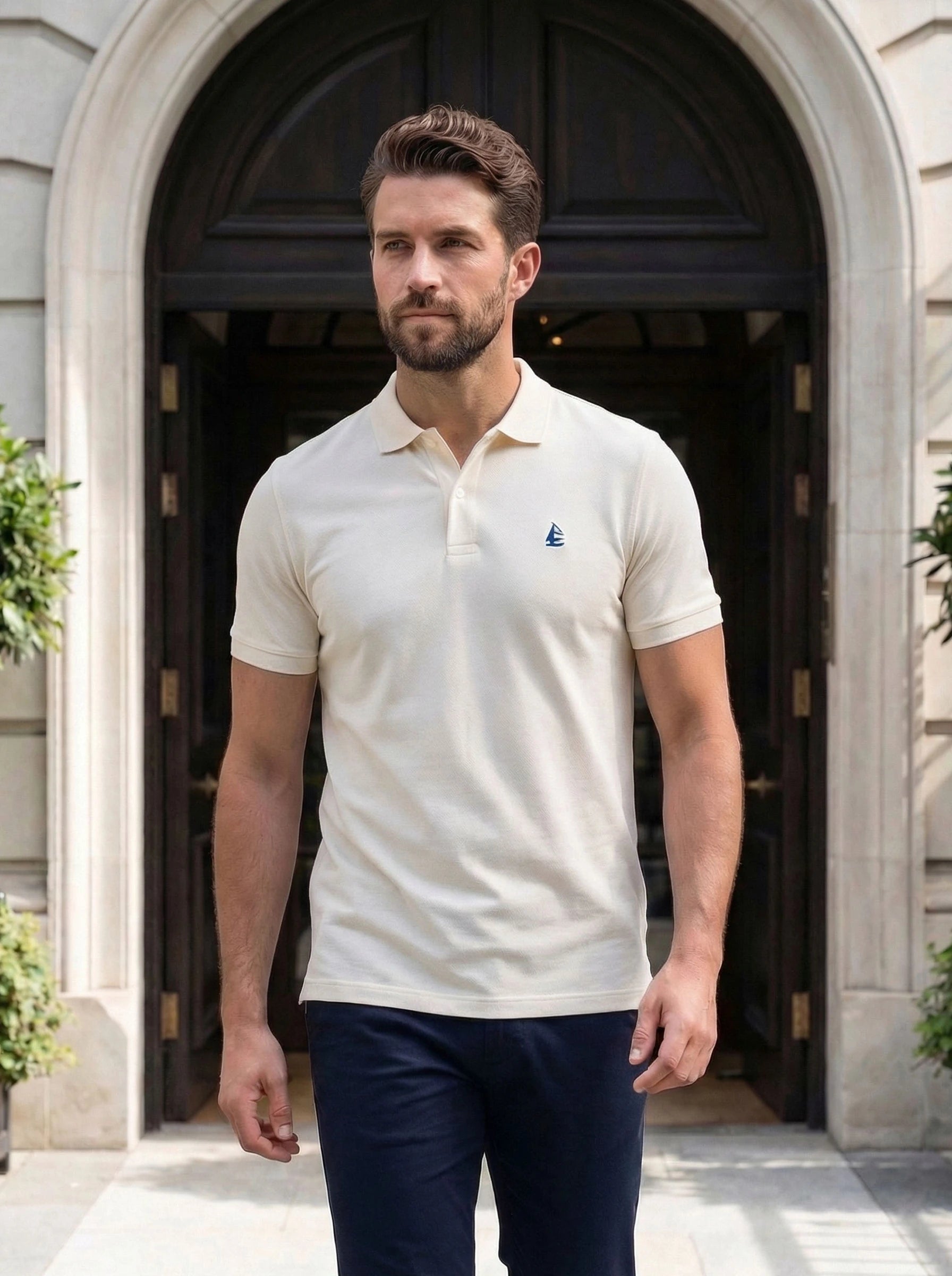 Slim Fit Short Sleeve Polo Shirt
