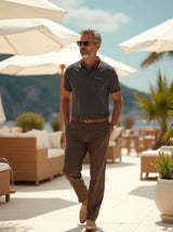 Men’s Contrast Trim Polo T-Shirt