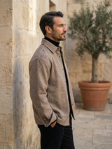 Textured Button-Down Shirt