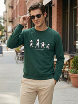 Graphic Crew Neck Sweatshirt