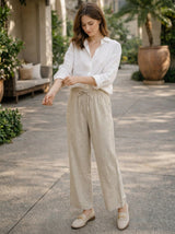 Women's Relaxed Linen Drawstring Pants