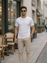 Men’s Minimal Logo Crew Neck T-Shirt