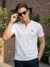 Men’s Henley Neck Short Sleeve T-Shirt