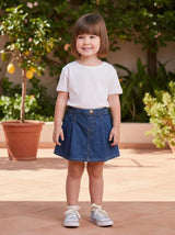 Girls Denim A-Line Skirt