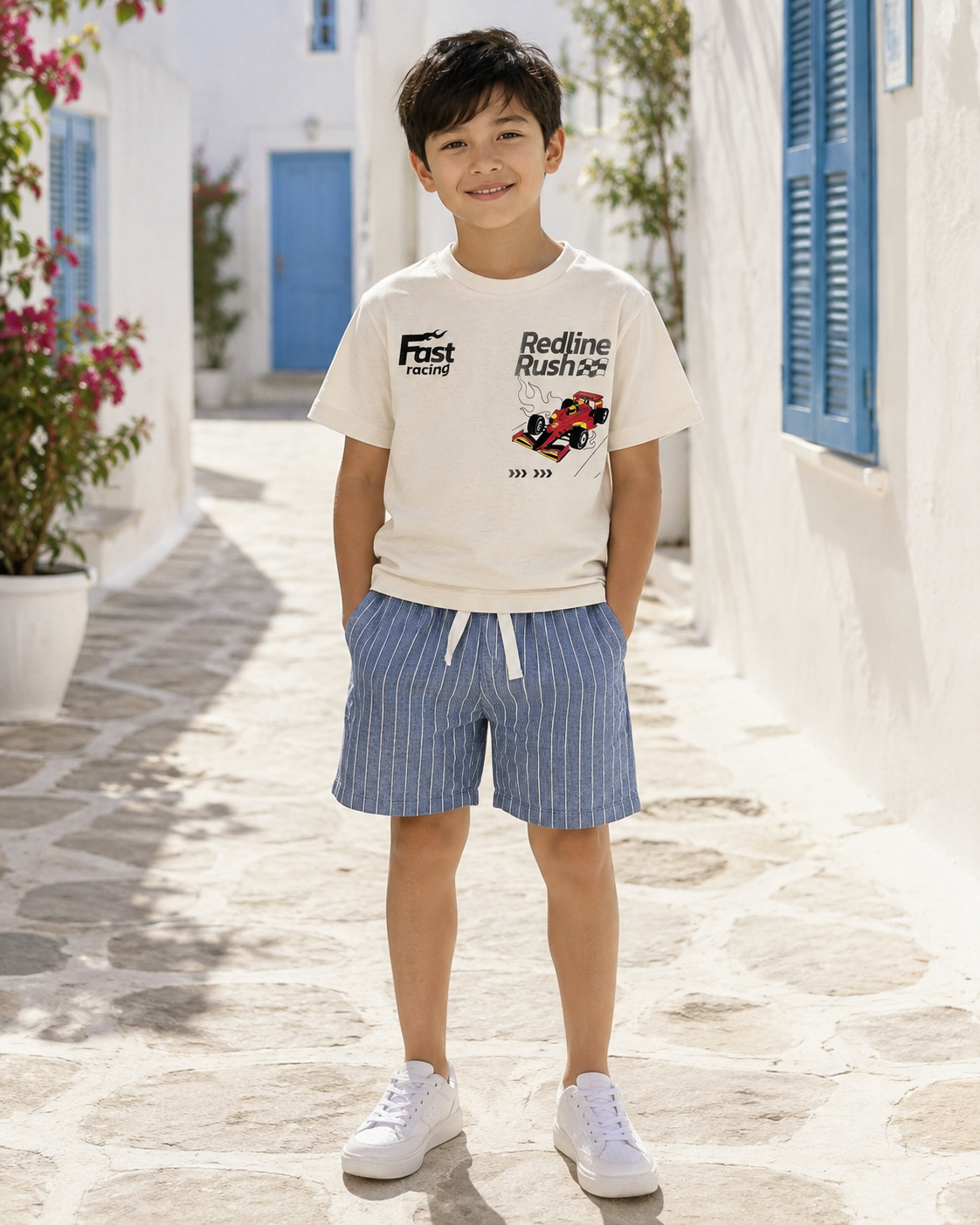 Boys’ Racing Graphic Short-Sleeve T-Shirt