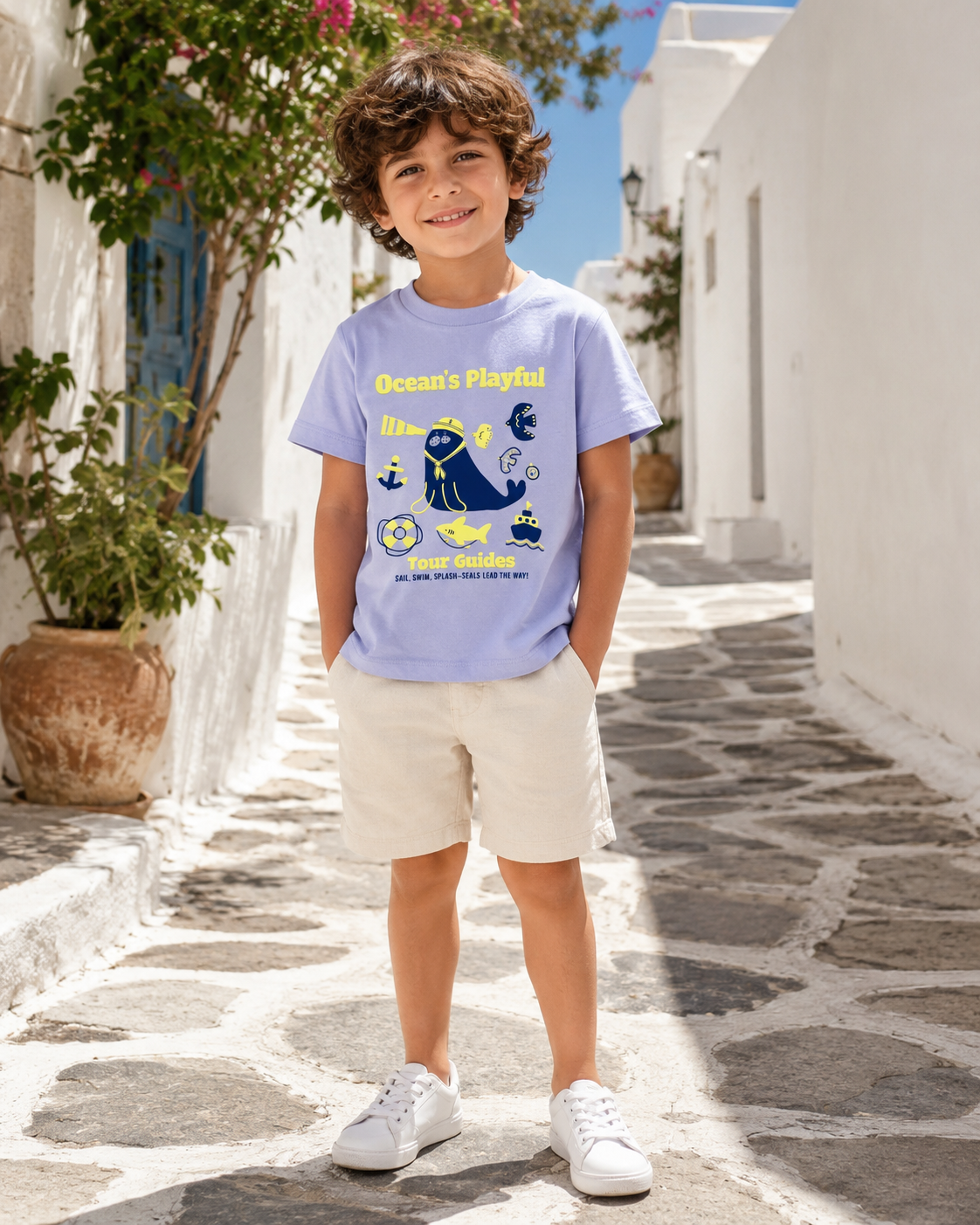 Boys’ Ocean Graphic Short-Sleeve T-Shirt