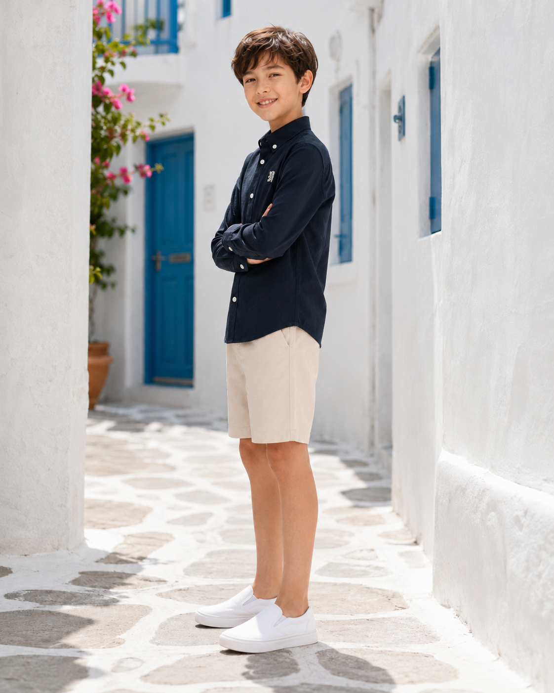 Boys’ Long-Sleeve Oxford Shirt