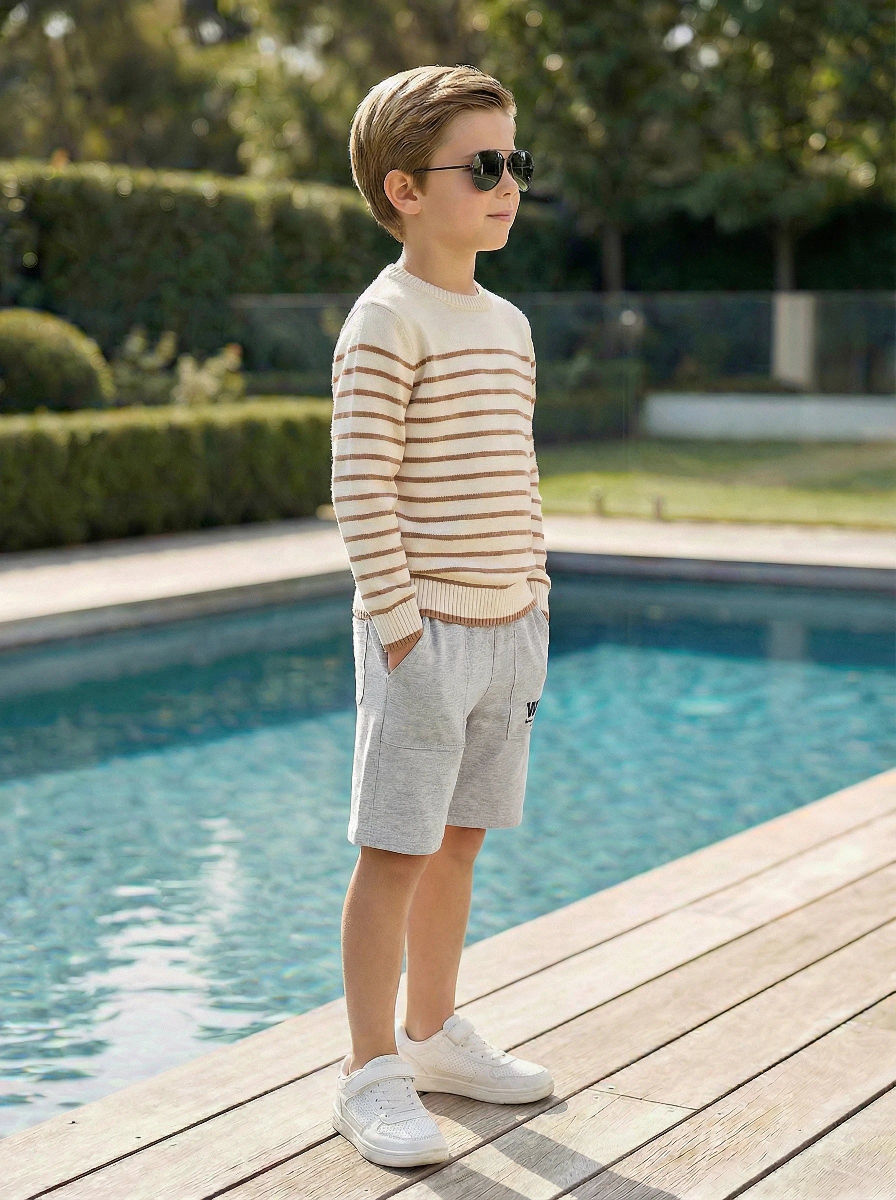 Kids Printed Sports Shorts