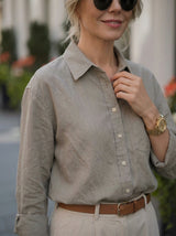 Women's Classic Relaxed Button-Down Shirt