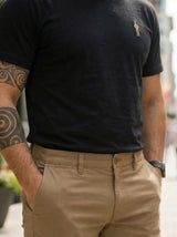 Men’s Embroidered Logo Crew Neck T-Shirt