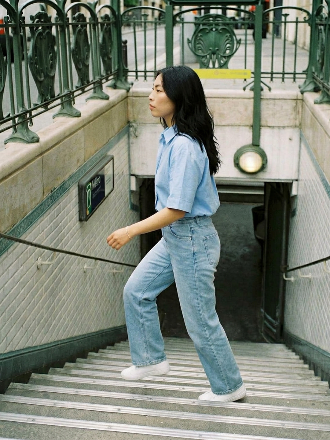 High-Waist Wide-Leg Jeans