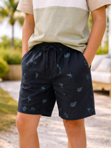 Kid’s Printed Drawstring Shorts