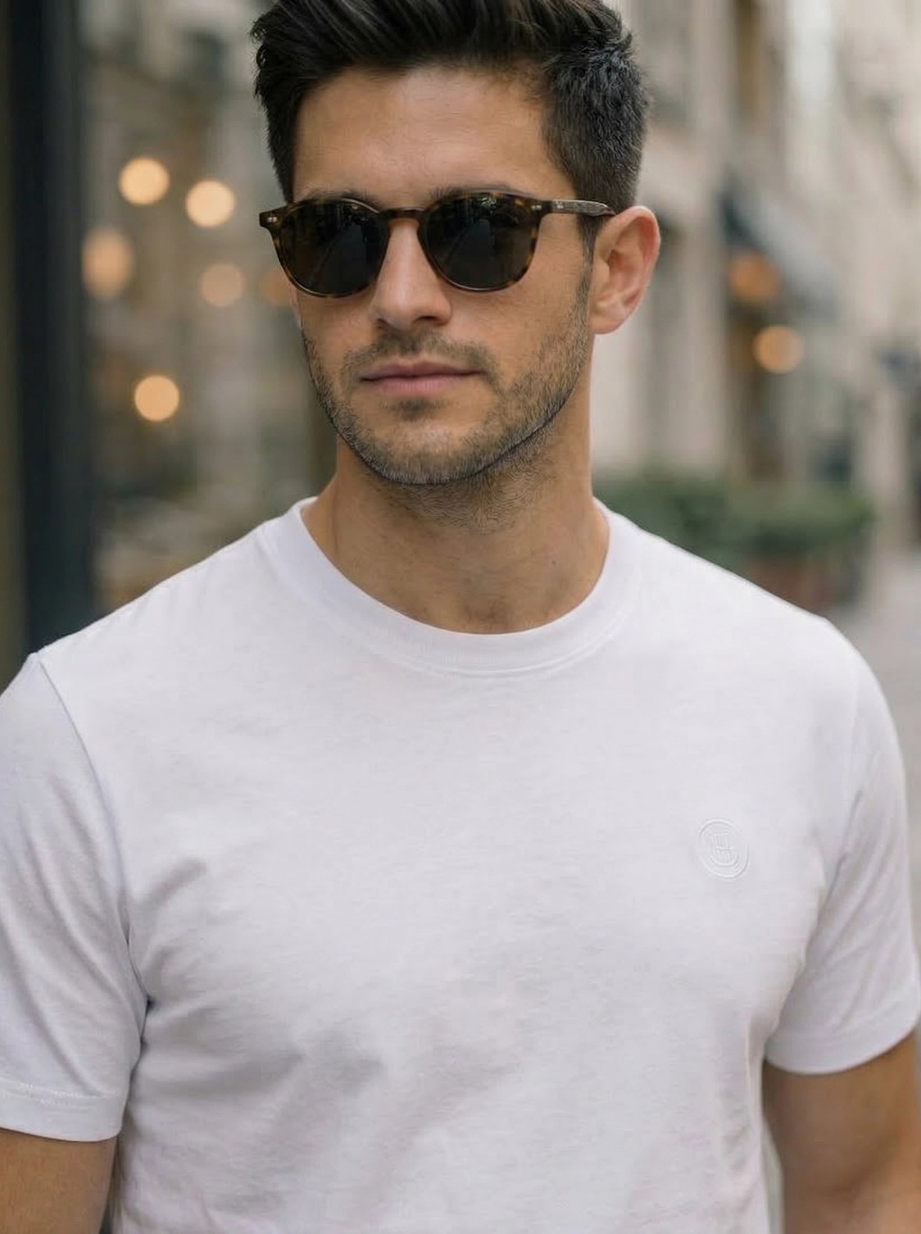 Men’s Minimal Logo Crew Neck T-Shirt