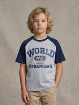 Kids Color Block Graphic T-Shirt