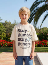 Kids Slogan Graphic T-Shirt